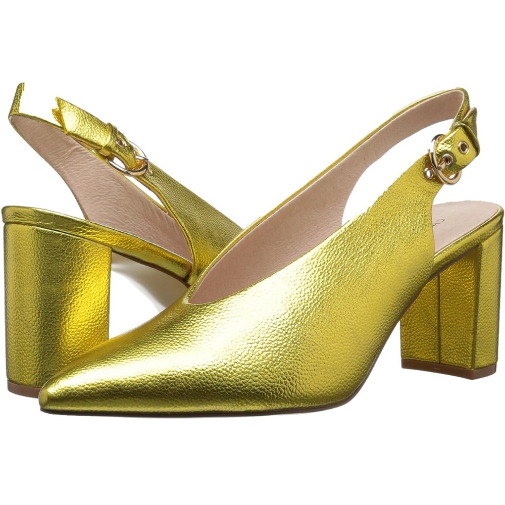 Chinese Laundry Gold Slingback Heel Size 9